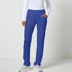 Cherokee Iflex Women’s Knit Waistband Galaxy Blue Scrub Pants Size XL